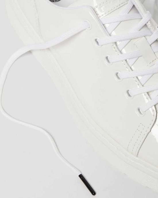 Zapatos Con Cordones Dr. Martens Dante Patent Hombre Blancos MX-91046